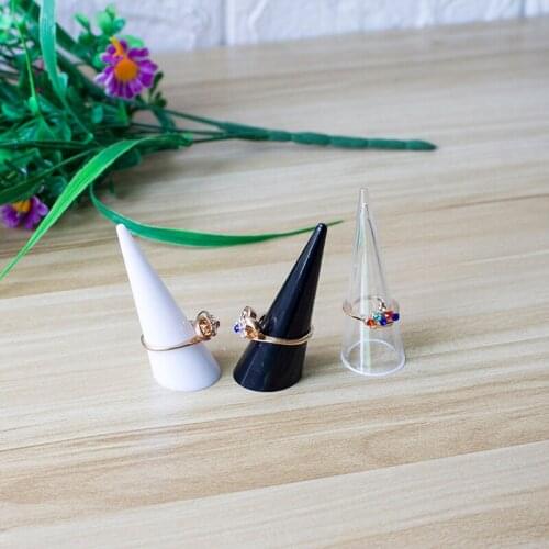 NEW 20pcs Plastic Finger Cone Fingertip Ring Stand Display Showcase Holder Storage Jewelry Display Stand