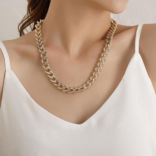 Punk Chains Necklaces For Women Men Thick Chain Choker Necklace Vintage Elegant Collar Jewelry Party Couples Gifts