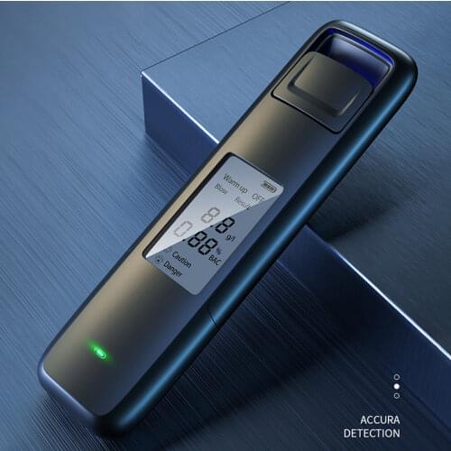 Portable Non-Contact Alcohol Tester with Digital Display Screen , USB Rechargeable BAC Tester with Police Grade High Accuracy