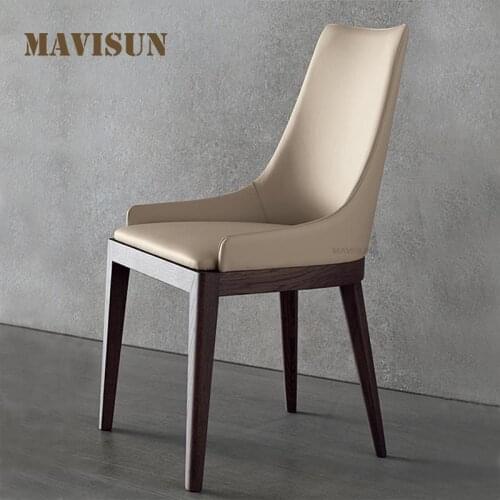 Northern European Solid Wood Office Waiting Chair For Reception Modern Minimalist Restaurant Hotel Household Negotiation Stool