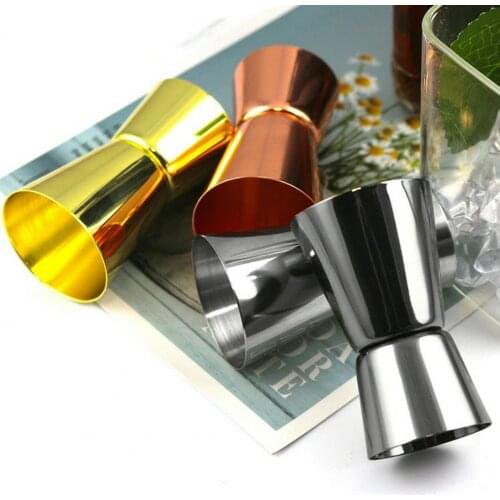 30ml Cocktail Shaker Eco-Friendly No Residual Taste Stainless Steel Dual Shot Drink Spirit Measure Cup for Kitchen Party