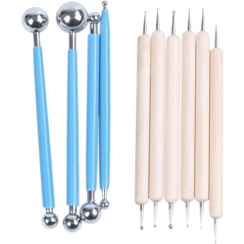 SHGO HOT-10 Piece Dotting Tools Ball Styluses for Mandala Rock Painting, Pottery Clay Craft, Embossing Art