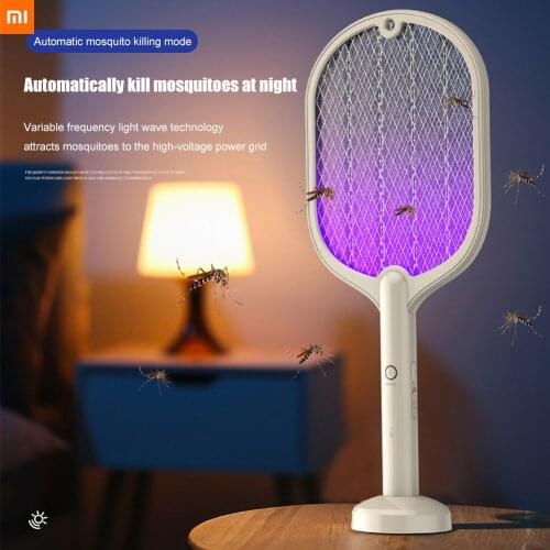 Xiaomi 2 in 1 Electric Insect Racket Swatter USB Rechargeable Led Light Hand-Held Mosquito Killer Fly Bug Zapper Trap