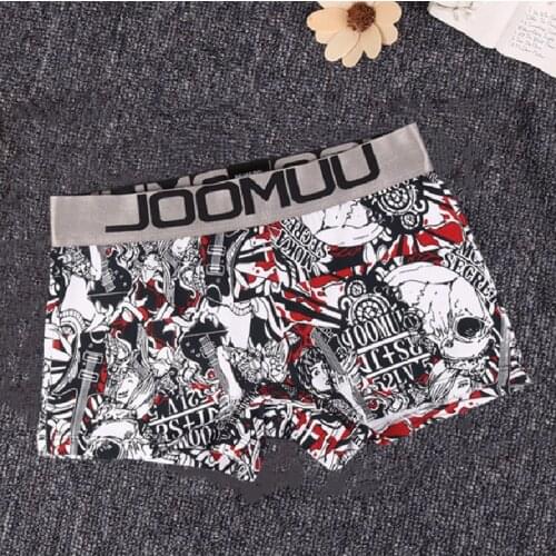 Womens cotton briefs combed cotton stretch womens briefs neutral boy boxer shorts cartoon banana print extra size M-2XL