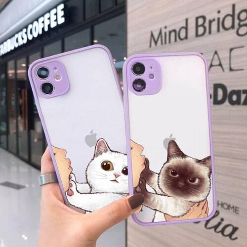 Don't kiss My Cat Phone Case for iPhone 12 Mini 11 Pro X XS Max XR 8 7 6 6s Plus Hard Matte Back Cover Fundas