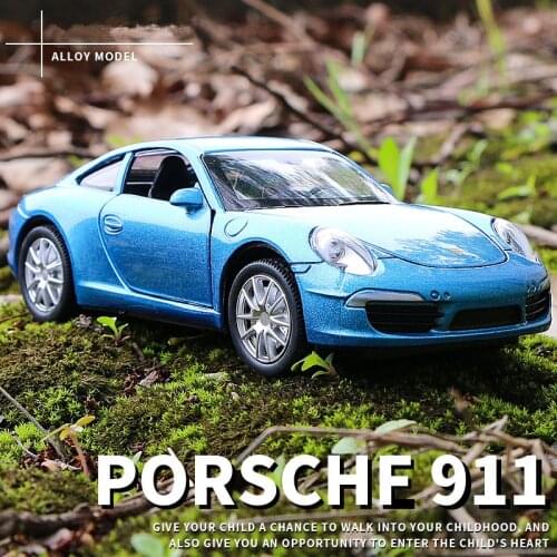 1:32 Porsches 911 Sports Car Alloy Car Model Diecast & Toy Vehicles Metal Toy Car Model High Simulation Collection Kids Toy Gift