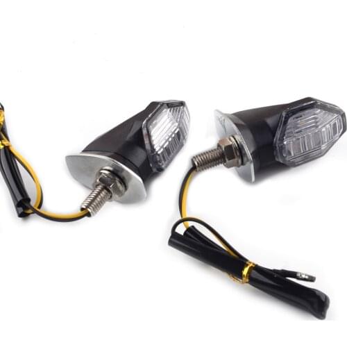 2Pcs Universal Amber LED Turn Signal Light Blinker Indicator Lamp 12V Motorcycle Accessories