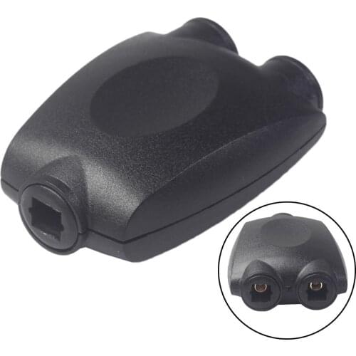 SPDIF adapter 1 input 2 Output Dual Port one divide into two Audio patch cord Splitter Fiber Optic Audio Cable 1 In 2 Out