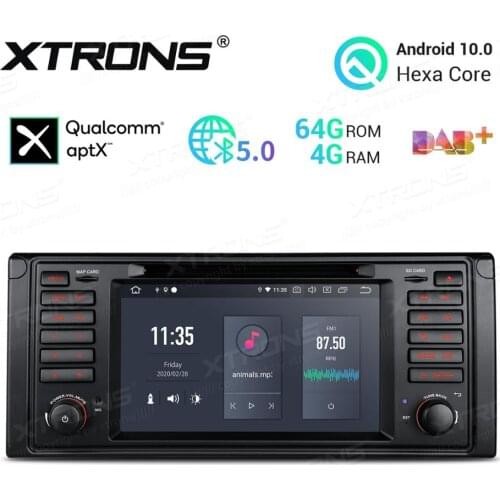 7" Android 10.0 PX6 Car DVD Multimedia GPS Radio System Player for BMW E39 M5 1999-2003 & BMW E39 1995-2003 & BMW E38 1994-2001