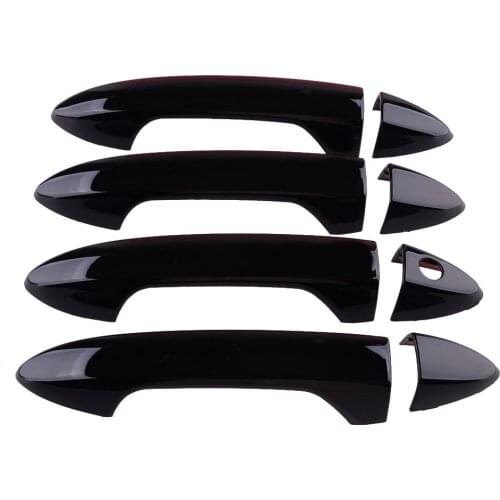 Beler 8Pcs/Set Side Door Handle Cover Trim Without Keyless Hole Fit For Honda Accord 9th 2013 2014 2015 2016 2017 Glossy Black