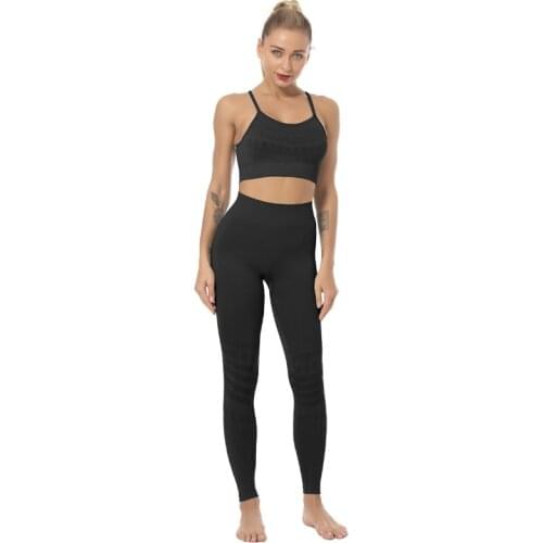 Seamless Active Wear 2020 Hot Sports Bra And Panty Set Sports Bra Leggings Set Sports Set Female