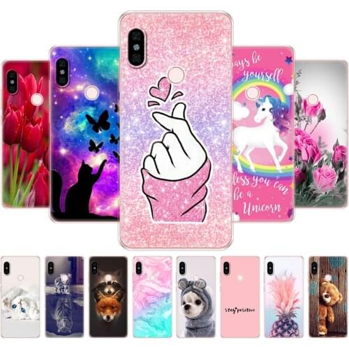 For Xiaomi Redmi Note 6 Pro Case 6.26'' Silicon Soft TPU Back Phone Cover For Xiaomi Redmi Note 6 Pro Protective Coque Bumper