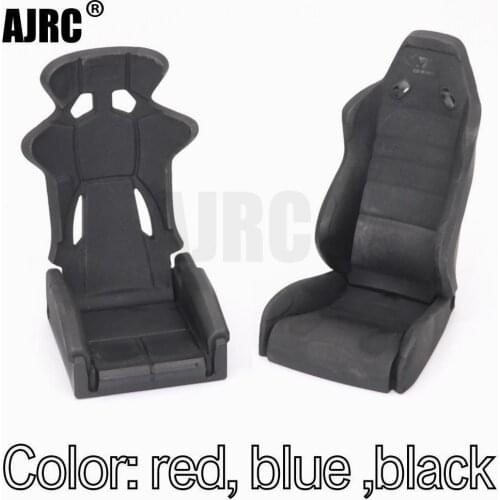 Black/red/blue simulated drivers seat, suitable for 1:10 RC tracked axial SCX10 90046 WRAITH RR10 Traxxas TRX4 TRX6 D90 D110