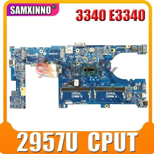 For DELL Latitude 3340 E3340 Celeron 2957U Notebook Mainboard CN-0X13HJ 0X13HJ 13229-1 5X37M Laptop Motherboard SR1DV DDR3