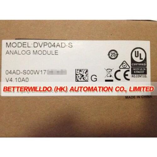 DVP04AD-S NEW IN BOX PLC 4 point 14-bit resolution Analog I/O Module Built-In RS485 Interface 1 Year Warranty
