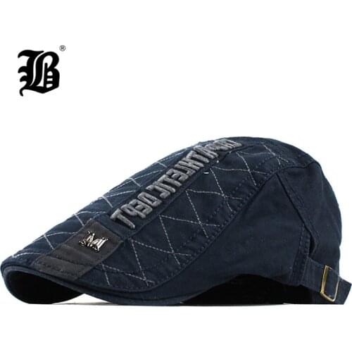 [FLB] New Plain Cotton Berets Caps For Men Casual Peaked Caps Berets Hats Casquette Sun Cap Women Gorras Male Beret Visor F512