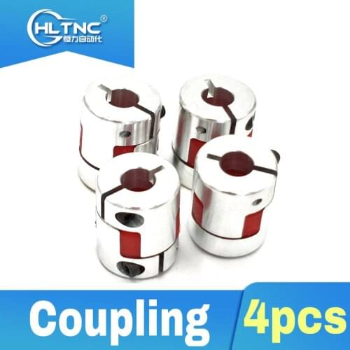 Flexible plum clamp coupler D25 L30 shaft size CNC Jaw shaft coupling 4/5/6/6.35/7/8/10/12mm 5mm 8mm 4/ 5/6/6.35/8/9.5/10/12mm