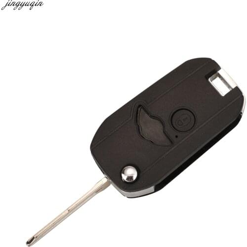 Jingyuqin Remote Car Key Case Shell Modified For BMW Mini One Cooper S 75 E34 E36 E39 E46 R50 R53 Z3 Z4 X3 X5 Land Rover 2BTNS