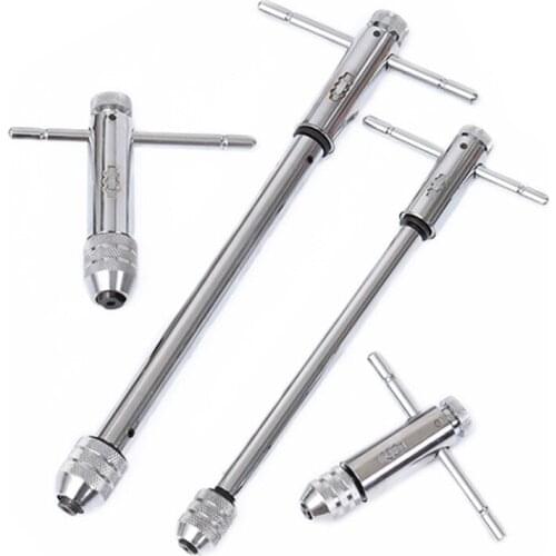 Tap Wrench M3-M8 / M5-M12 Adjustable Ratchet Tap Screwdriver Wrench Hand Tools High Carbon Steel Wire Tapping Hand Tool