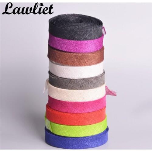 2pcs 3cm Width Sinamay Ribbon DIY Handmade Millinery Hats Fascinator Making Material Supply Wedding B083