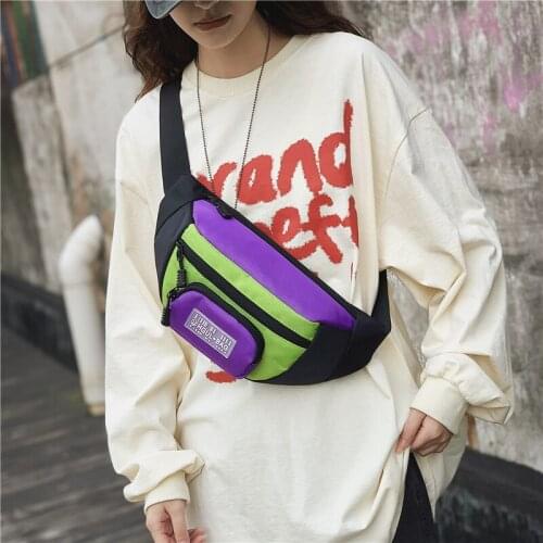 Korean Style Trendy Brand Couple Pockets Simple Fashion Functional Chest Bag European and American Street Hip-hop Waist Bag