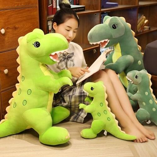 New 45/60/75CM Big Cartoon Dinosaur Plush Toys Soft Animal Pillow Stuffed Tyrannosaurus Doll Boys Toy Kids Gift
