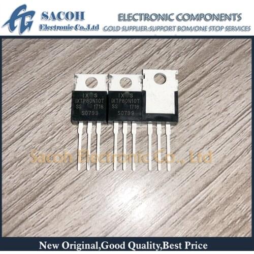 Free Shipping 10Pcs IXTP80N10T IXTA80N10P IXTP80N075L2 IXTA80N075L2 TO-220 80A 100V Power MOSFET Transistor