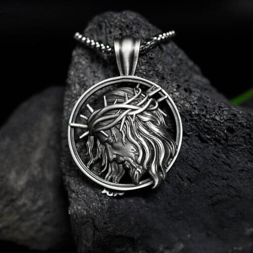 Religion Christianity Good Friday Catholic Hip Hop Mens Womens Pure Tin Plating Pendant Necklace Chain Pendants Necklaces