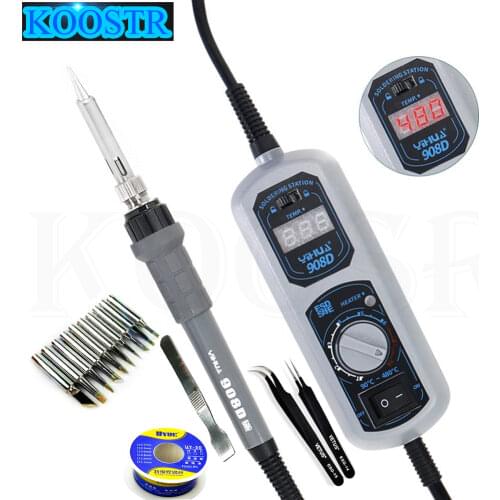 YIHUA 908D original soldering iron 220V/110V temperature adjustable soldering iron digital display soldering station