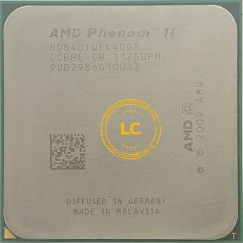 AMD Phenom II X4 840T 2M 2.9G Socket AM3 938-pin Desktop CPU X4-840 HD840TWFK4DGR Desktop