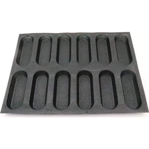 Silicone Baguette Pan-Non-Stick Perforated French Bread Pan Forms,Hot Dog Molds , Baking Liners Mat Bread Mould