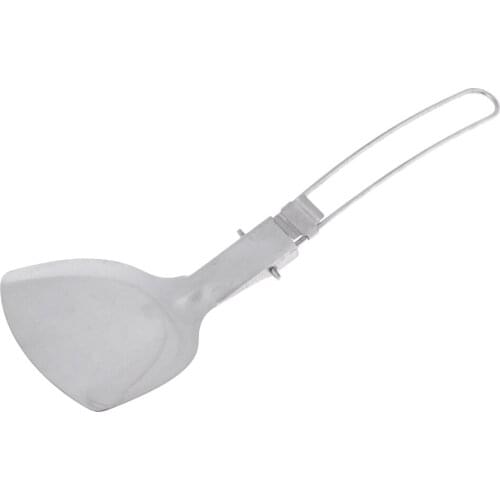 Folding Handle Turner Spatula For Camping Hiking Travel Fishing Cooking