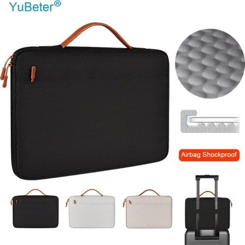 YuBeter Laptop Bag Mens Womens Computer Briefcase PC Sleeve Notebook Pouch for Macbook Air Pro Lenovo HP 13.3 14.1 15.4 Inch