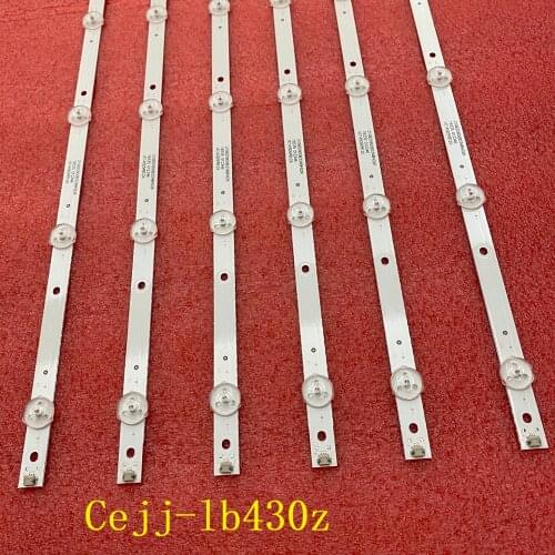 15pcs/lot 9LED(3V) 840mm LED Backlight strip for Aoc 43s5295 43PFG5813 43PFG5813/78 43PFF5292 CEJJ-LB430Z-9S1P-M3030-D-1