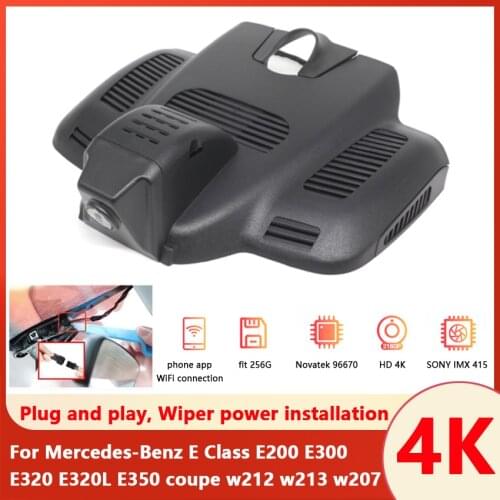 4K Plug and play Car DVR Video Recorder Dash Cam Camera For Mercedes-Benz E Class E200 E300 E320 E320L E350 coupe w212 w213 w207