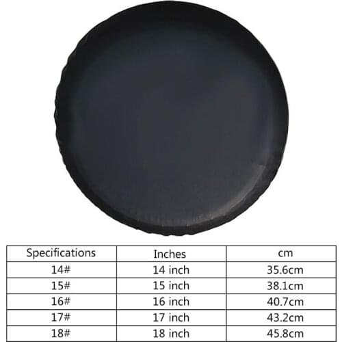 X7AE 14"/15"/16"/17"/18"inch Spare Tire Cover Wheel Covers for Any Diameter PVC Waterproof Dustproof Cover for Universal Car