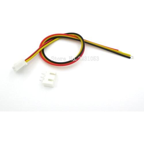 10PCS/LOT 26AWG XH2.54 3 Pin Connector Plug Wire Cable 30cm Length Connector Pitch 2.54mm XH2.54-3P
