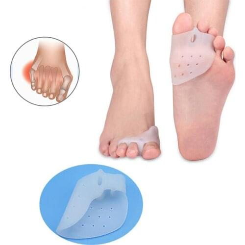 2Pcs Gel Foot Care Tool Bunion Corrector Bone Big Toe Protector Hallux Valgus Straightener Toe Spreader Pedicure Corrector