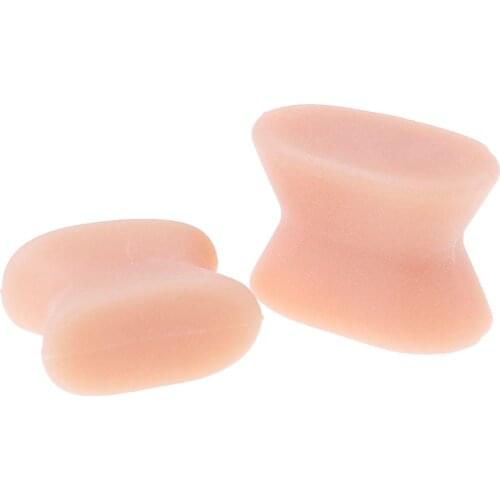 Silicone Gel Toe Separator for Bunion Corrective Hallux Valgus Thumb Overlapping Repair Bone Orthotic Straightener Inserts 2pcs