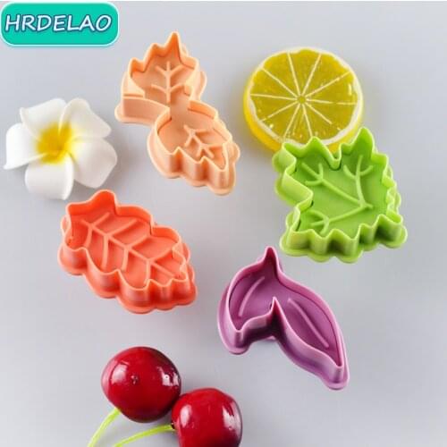 4pcs/lot ​DIY Slimes Plant Maple leaf Mold Cutter Play Dough Tools Plasticine Sets Soft Clay Educational toys for chidlrens Gift