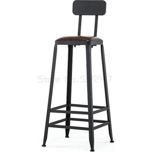 Bar chair high stool iron home backrest bar stool table and chair modern high chair simple bar chair high chair