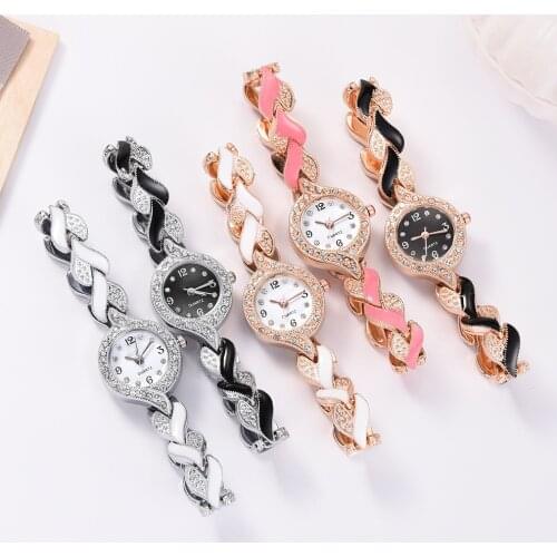 Bracelet Watches Women Luxury Crystal Dress Wristwatches Clock Womens Fashion Casual Quartz Watch Reloj Mujer