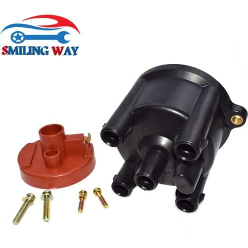 SMILING WAY# Distributor Rotor & Cap For Toyota Camry 2.2L L4 1994 1995 1995 1996 Celica MR2 RAV4 OE# 1910274040, 1910174110