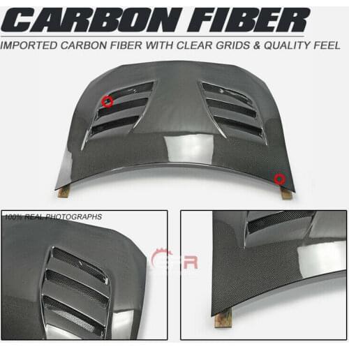For Toyota FT86 Gt86 Fit Subaru BRZ VRS1 Style Double Side Carbon Fiber Vented Front Hood Bodykits Trim Drift Refit