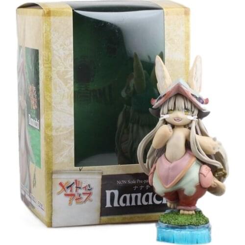 Anime Figurine Made in Abyss Nanachi Action Figure Collectible Model Toys 14cm Chubby Garage Kits Desk Decorations For Children