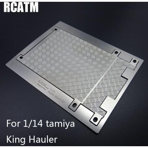 Metal tail beam non-slip decoration cover board For 1/14 tamiya RC truck King Hauler 56301 56336 56344