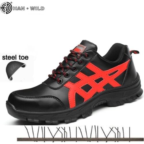 2019 Winter Safety Work Shoes Men Leather Waterproof Steel Toe Boots Fashion Mens Labor Insurance Puncture Proof Shoe Man