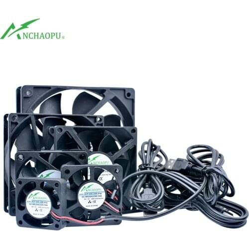 40mm 50mm 60mm 70mm 80mm 92mm 120mm DC5V USB connector cooling fan for router projector game console