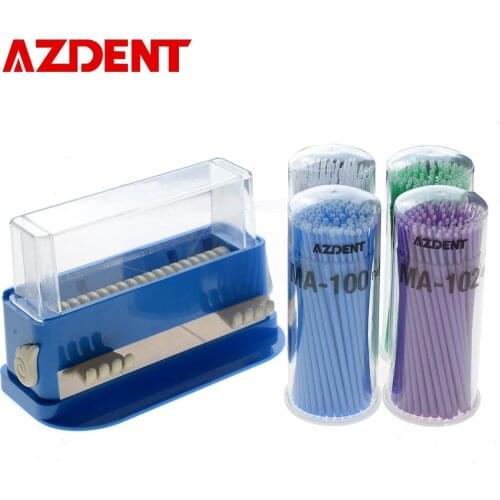 AZDENT Disposable Applicator Stick Sterilization Stick with Protable Dispenser Anti-inflammatory Cleaning Tool Safe Oral Care