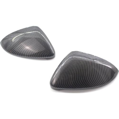 Pair of Carbon Fiber Style Mirror Cover Cap For 2015-2018 VW Golf GTI MK7